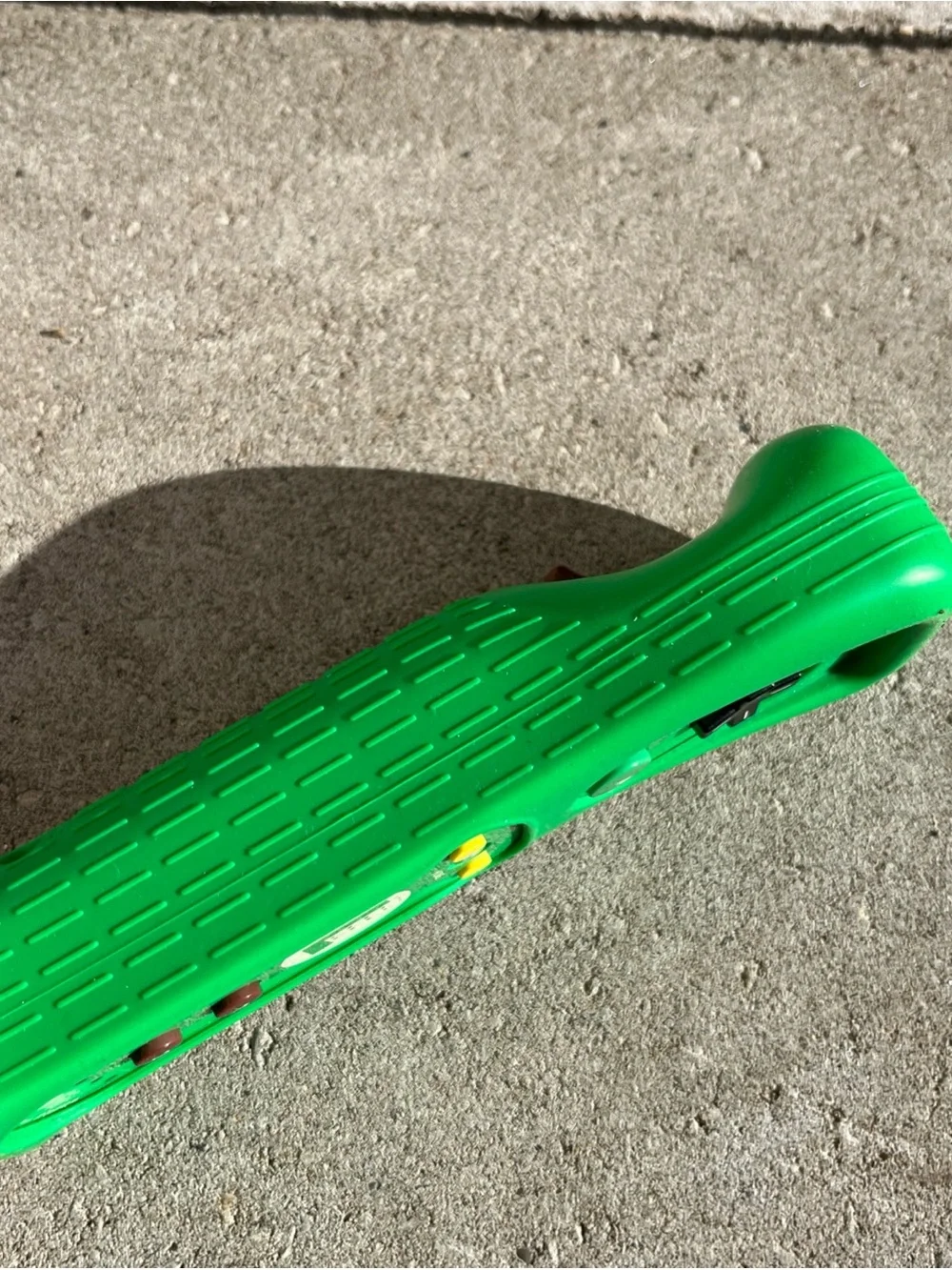 Nintendo Green Wii Remote Plus Controller with Blue Wrist Strap